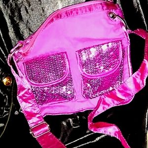 Sequin shoulder strap bag